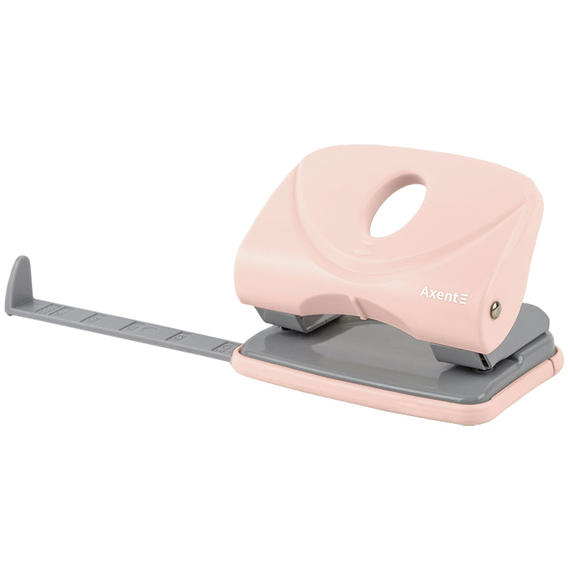 Papierlocher Axent Welle-2 3820-10-A, Kunststoff, 20 Blatt, Pastelini, rosa