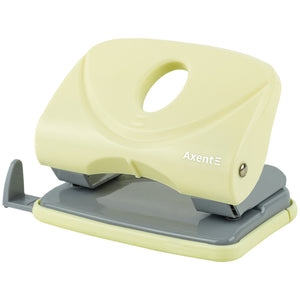 Papierlocher Axent Welle-2 3820-08-A, Kunststoff, 20 Blatt, Pastelini, gelb