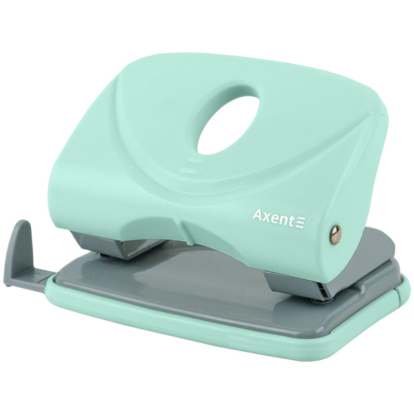 Papierlocher Axent Welle-2 3820-18-A, Kunststoff, 20 Blatt, Pastelini, mint