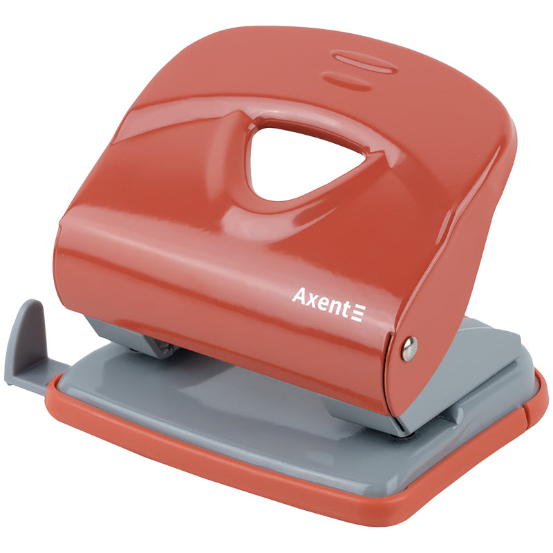 Papierlocher Axent Exakt-2 3930-28-A, Metall, 30 Blätter, Erdfarben, Koralle