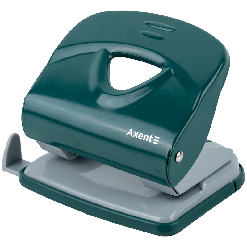 Papierlocher Axent Exakt-2 3930-30-A, Metall, 30 Blätter, Erdfarben, Grün