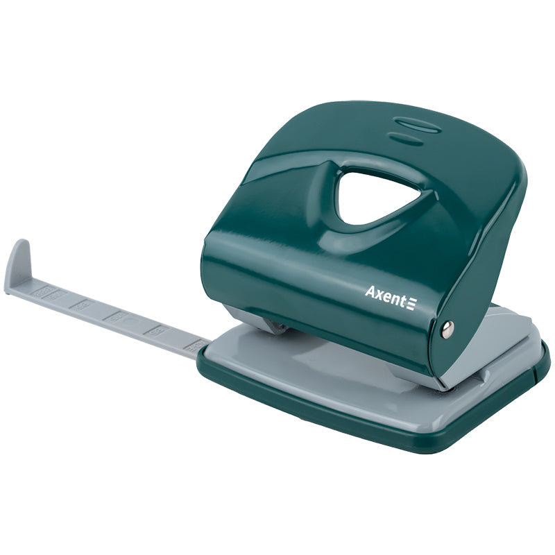 Papierlocher Axent Exakt-2 3930-30-A, Metall, 30 Blätter, Erdfarben, Grün