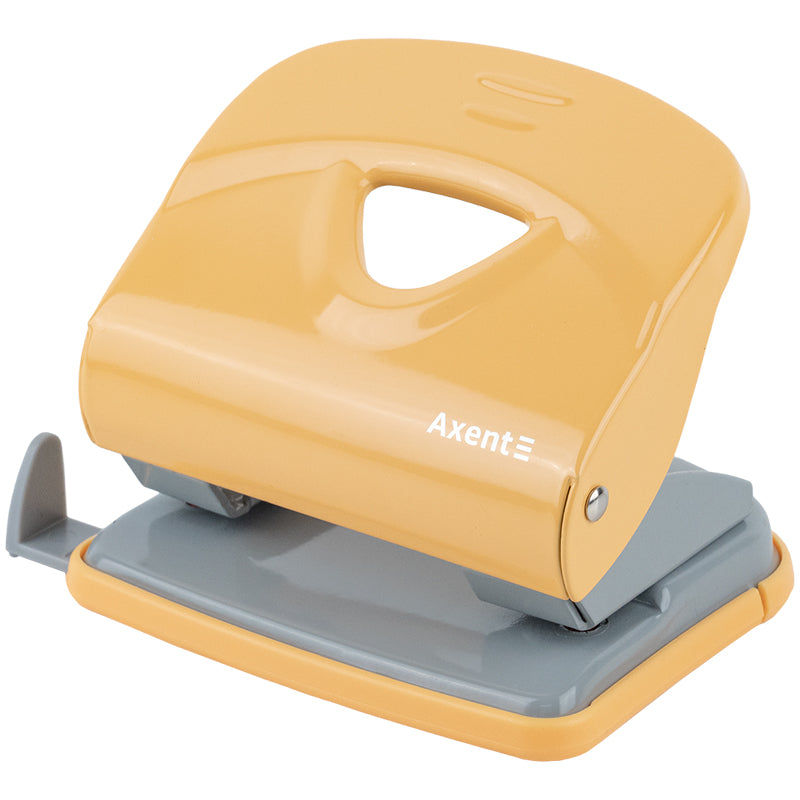 Papierlocher Axent Exakt-2 3930-26-A, Metall, 30 Blätter, Erdfarben, Gelb