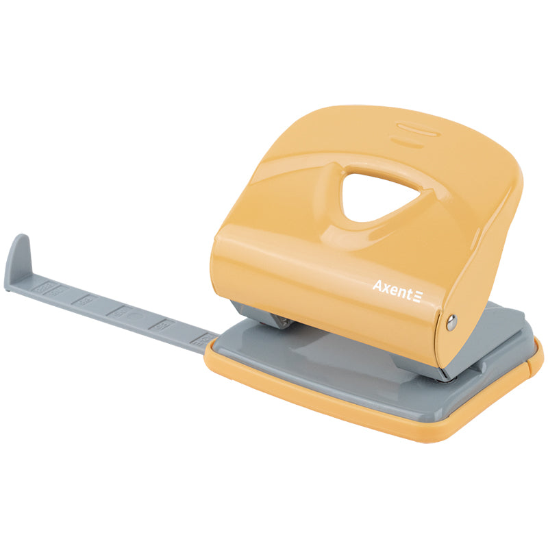 Papierlocher Axent Exakt-2 3930-26-A, Metall, 30 Blätter, Erdfarben, Gelb