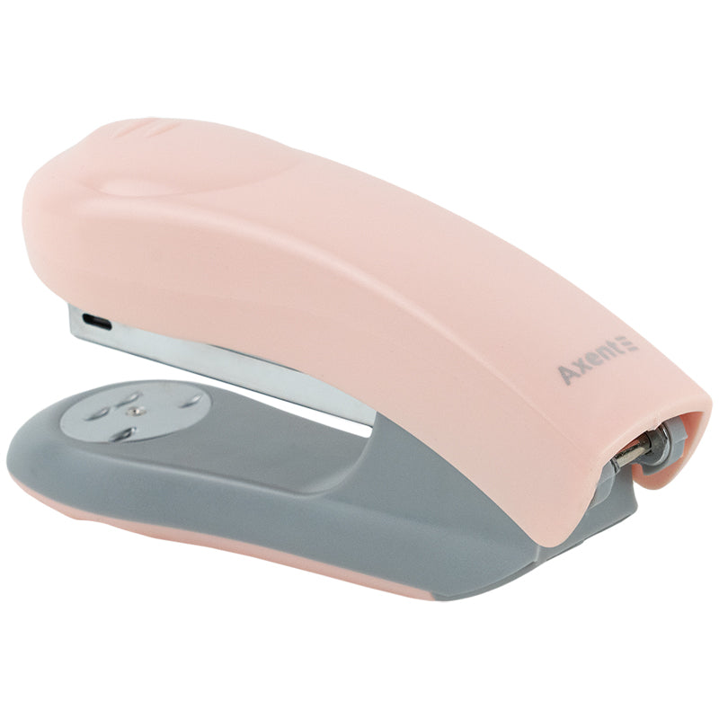 Büroheftgerät Nr. 24/6 Axent Welle-2 4820-10-A, Kunststoff, 20 Blatt, Pastelini, rosa