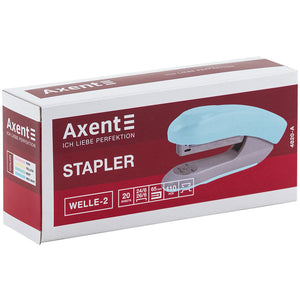 Büroheftgerät Nr. 24/6 Axent Welle-2 4820-18-A, Kunststoff, 20 Blatt, Pastelini, mint
