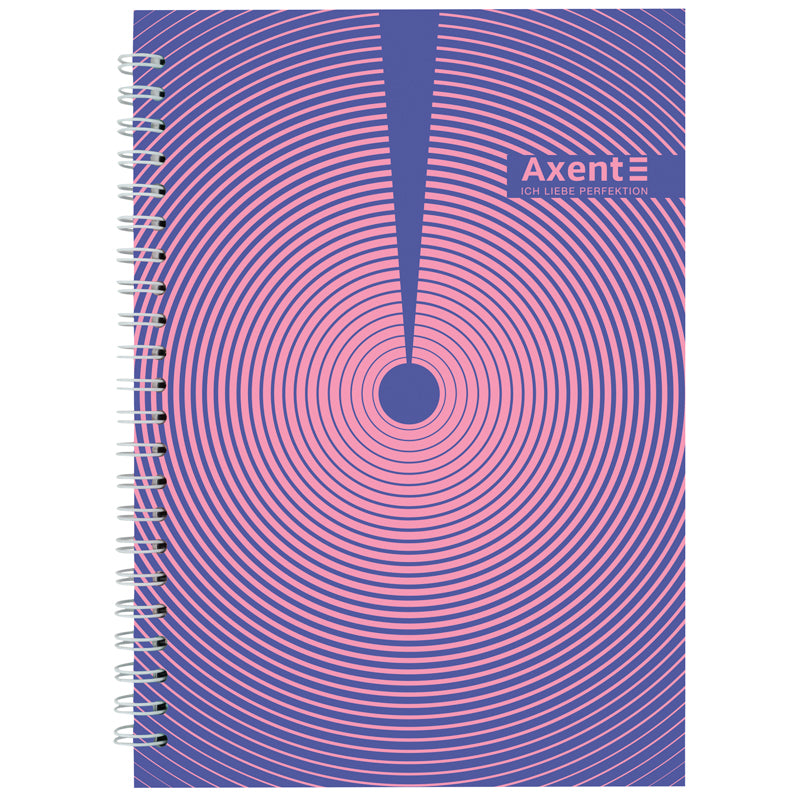 Spiral notebook Axent 8032-30-A, A5, 96 sheets, squared, hard cover