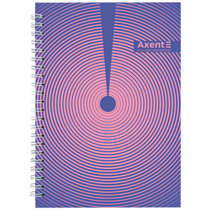 Spiral notebook Axent 8032-30-A, A5, 96 sheets, squared, hard cover