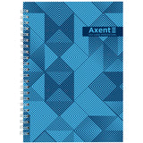 Spiral notebook Axent 8032-33-A, A5, 96 sheets, squared, hard cover