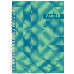 Spiral notebook Axent 8032-34-A, A5, 96 sheets, squared, hard cover