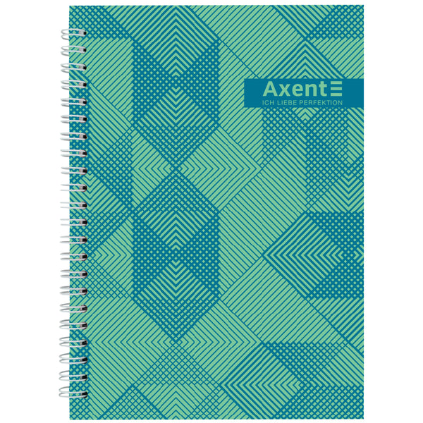 Spiral notebook Axent 8032-34-A, A5, 96 sheets, squared, hard cover