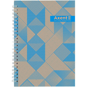 Spiral notebook Axent 8032-35-A, A5, 96 sheets, squared, hard cover