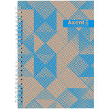 Spiral notebook Axent 8032-35-A, A5, 96 sheets, squared, hard cover