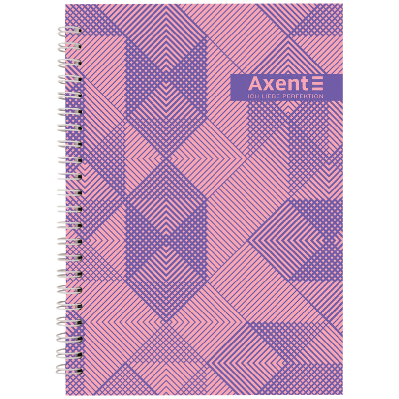 Spiral notebook Axent 8032-36-A, A5, 96 sheets, squared, hard cover