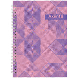 Spiral notebook Axent 8032-36-A, A5, 96 sheets, squared, hard cover