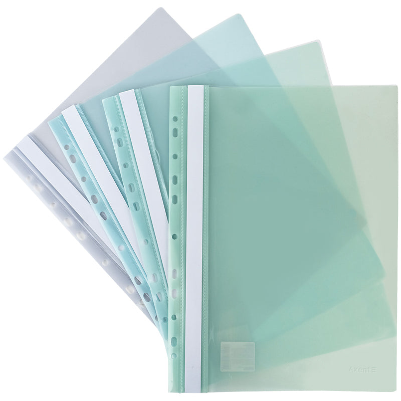 Schnellhefter mit Perforation Axent 1318-07/2-A, A4, hellblau sortiert
