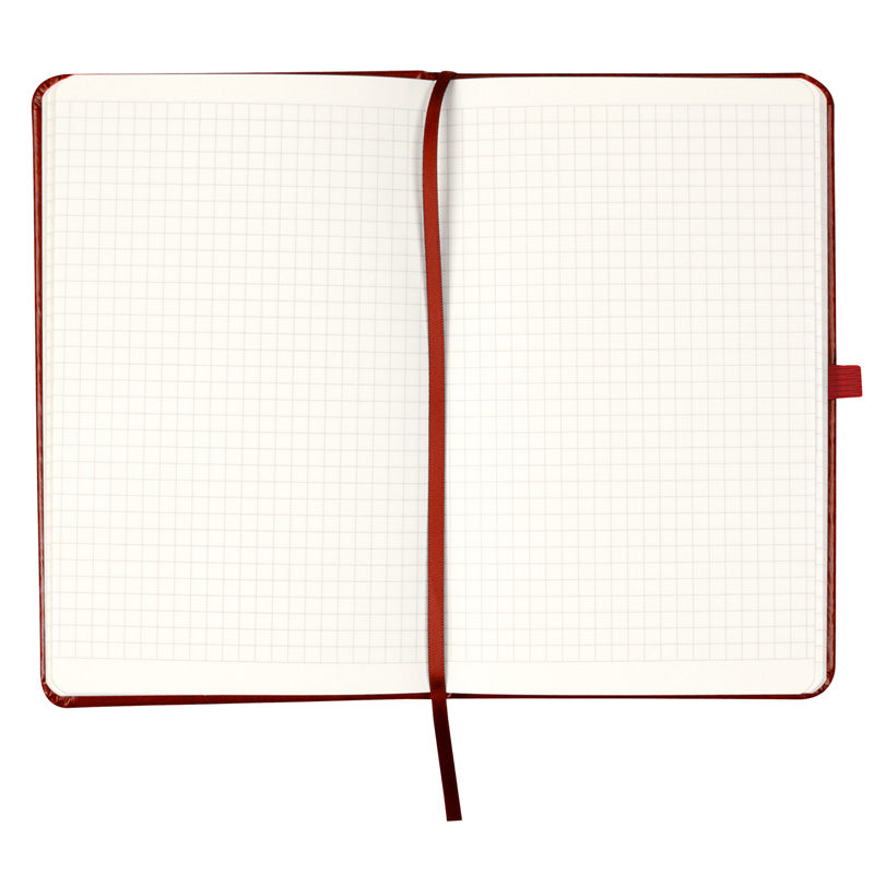 Notebook Axent Partner Lux Вишиванка 8202-05-6-A, 125x195 mm, 96 sheets,  squared, burgundy