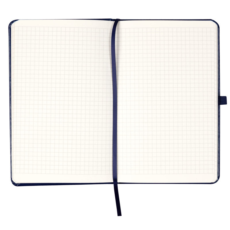 Notebook Axent Partner Lux Emblem 8202-02-5-A, 125x195 mm, 96 sheets,  squared, blue