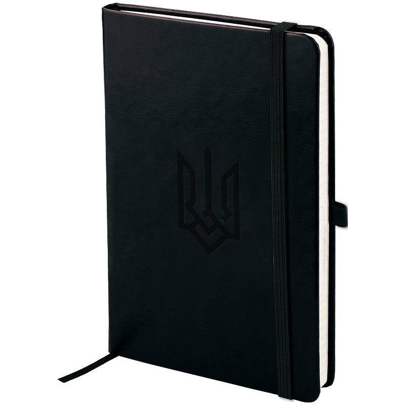 Notebook Axent Partner Lux Emblem 8202-01-6-A, 125x195 mm, 96 sheets,  squared, black