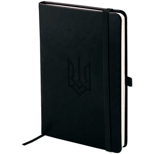 Notebook Axent Partner Lux Emblem 8202-01-6-A, 125x195 mm, 96 sheets,  squared, black