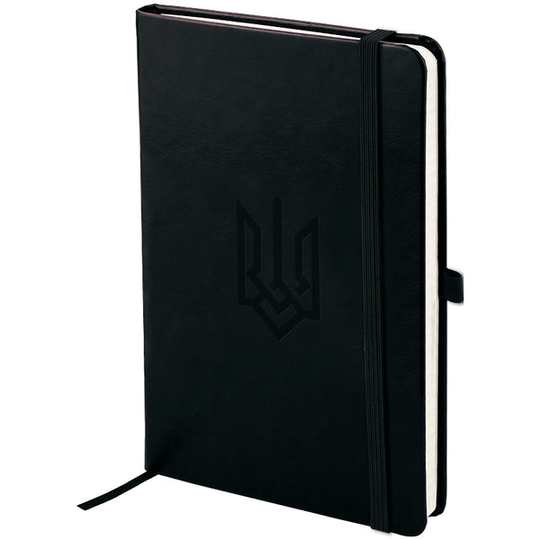 Notebook Axent Partner Lux Emblem 8202-01-6-A, 125x195 mm, 96 sheets,  squared, black