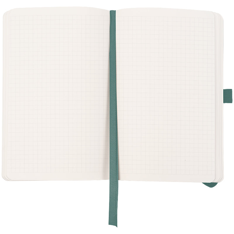 Notebook Axent Partner Soft Skin Volya 8616-48-5-A, 125x195 mm, 96 sheets,  squared, grey-azure