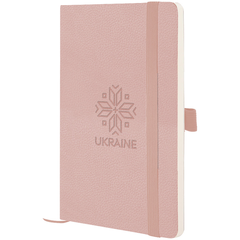 Notebook Axent Partner Soft Skin Вишиванка 8616-24-5-A, 125x195 mm, 96 sheets,  squared, puder