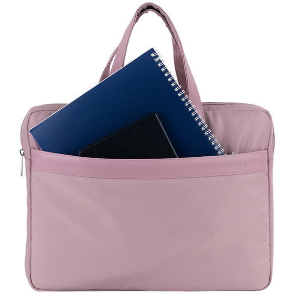 Textile document bag Axent 1631-01-A, A4+, 1 compartment, pink