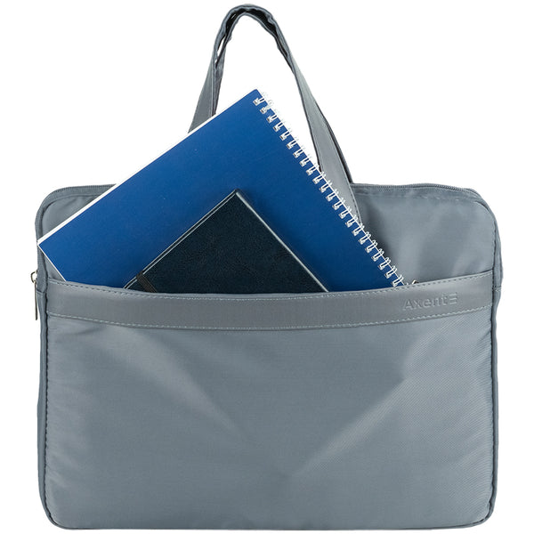 Textile document bag Axent 1631-02-A, A4+, 1 compartment, grey