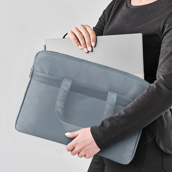 Textile document bag Axent 1631-02-A, A4+, 1 compartment, grey