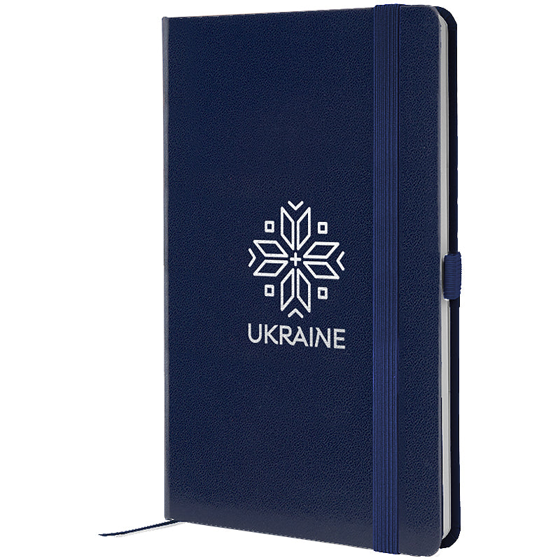 Notebook Axent Partner Вишиванка 8201-02-9-A, 125x195 mm, 96 sheets,  squared, blue