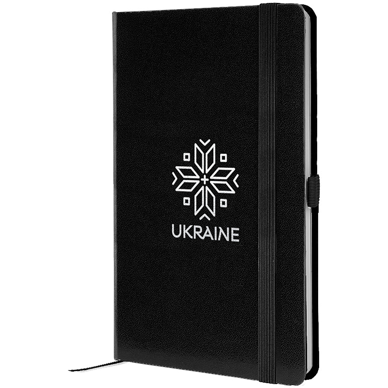 Notebook Axent Partner Вишиванка 8201-01-7-A, 125*195 mm, 96 sheets,  squared, black