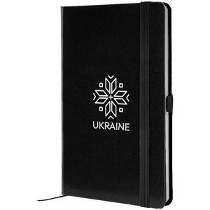Notebook Axent Partner Вишиванка 8201-01-7-A, 125*195 mm, 96 sheets,  squared, black