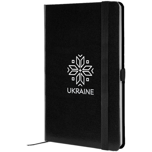 Notebook Axent Partner Вишиванка 8201-01-7-A, 125*195 mm, 96 sheets,  squared, black