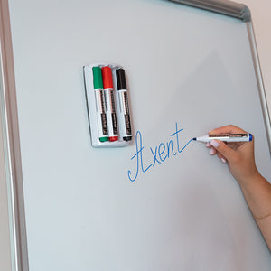 Marker Axent Delta Whiteboard D2800-80, 4 markers and magnetic sponge holder