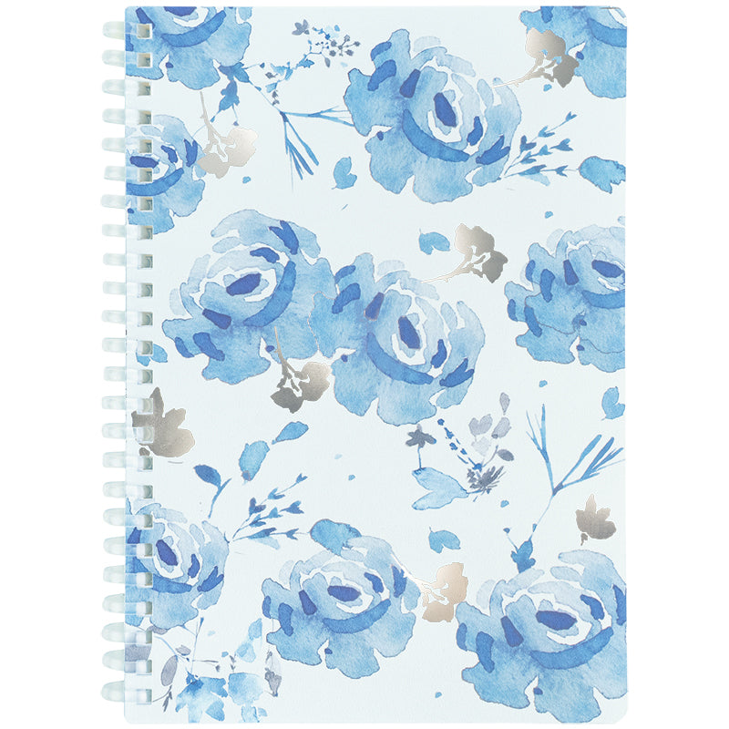 Spiral notebook Axent Flower Symphony 1 8033-5-A, A5, 80 sheets, squared, plastic cover