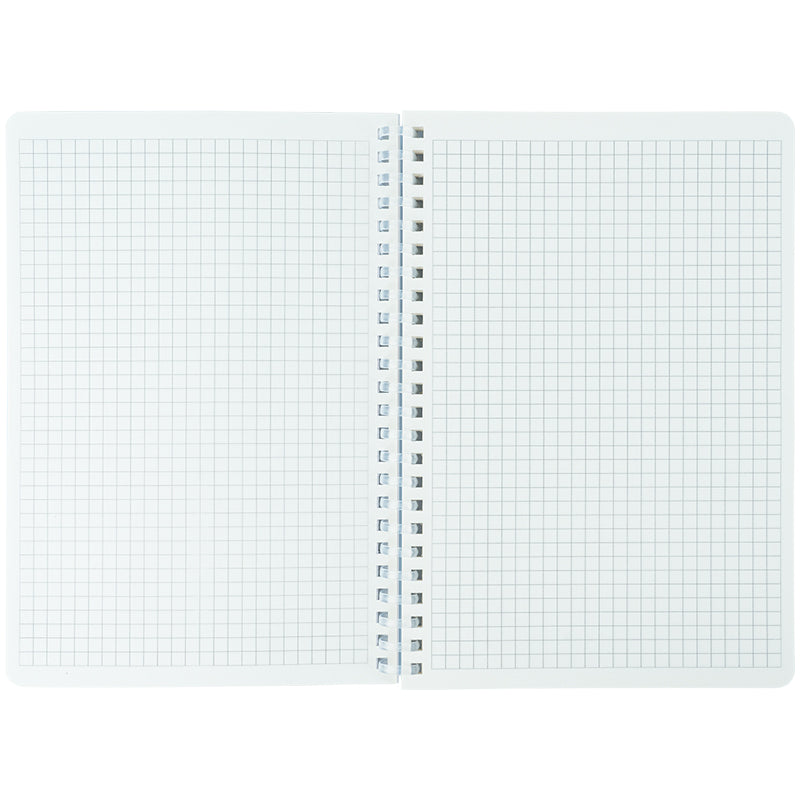 Spiral notebook Axent Flower Symphony 3 8033-7-A, A5, 80 sheets, squared, plastic cover