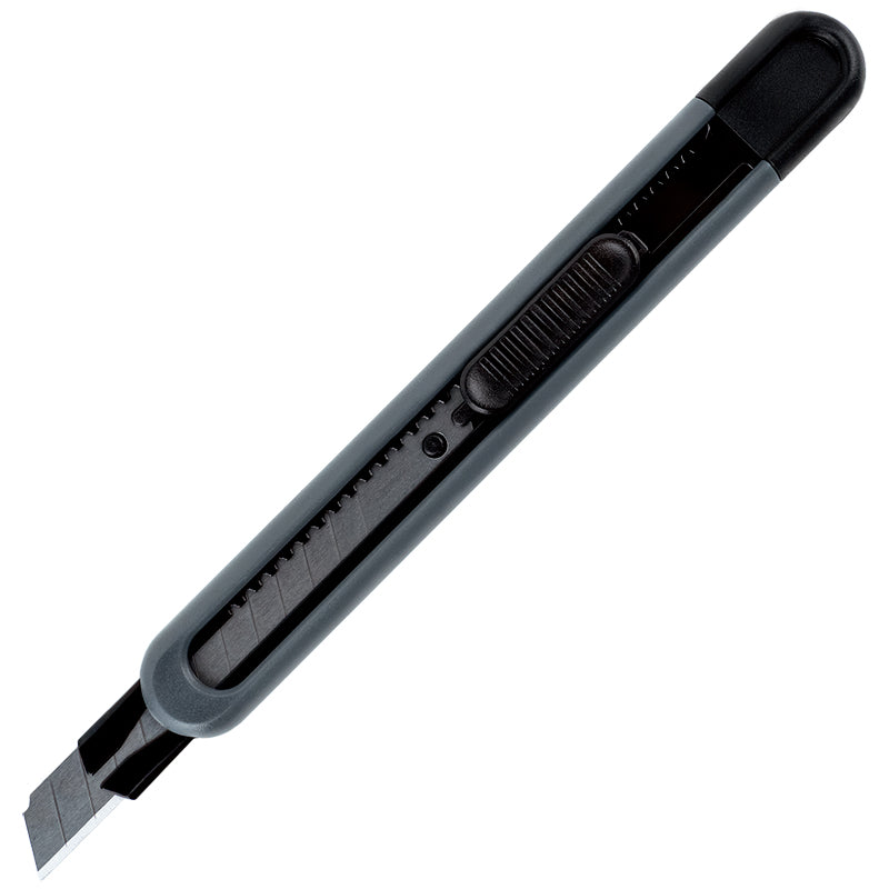 Schreibmesser Axent 6605-A, mit Metallführungen, Klinge 9 mm, schwarz