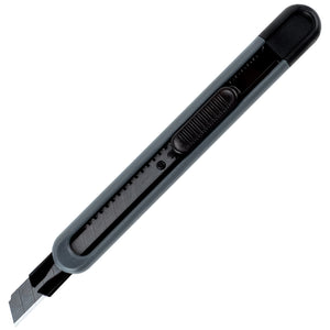 Schreibmesser Axent 6605-A, mit Metallführungen, Klinge 9 mm, schwarz