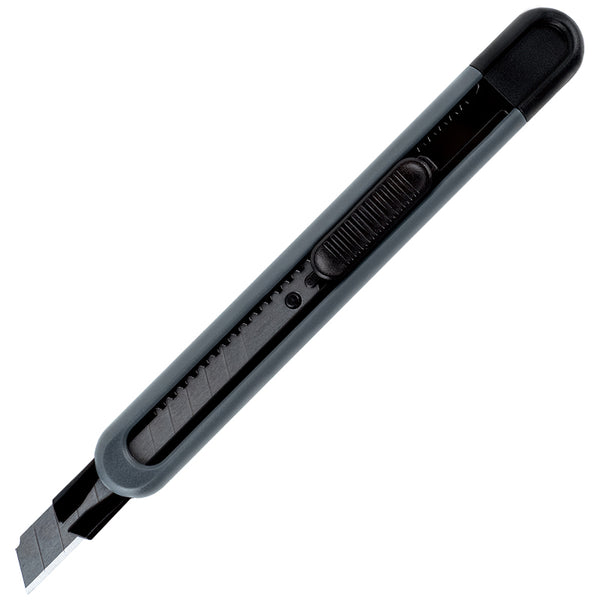 Schreibmesser Axent 6605-A, mit Metallführungen, Klinge 9 mm, schwarz