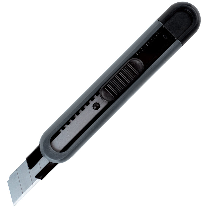 Officemesser Axent 6606-A, mit Metallführungen, Klinge 18 mm, schwarz