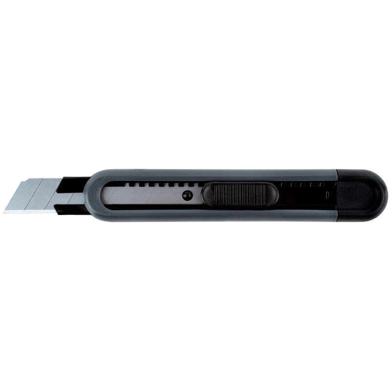 Officemesser Axent 6606-A, mit Metallführungen, Klinge 18 mm, schwarz