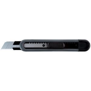 Officemesser Axent 6606-A, mit Metallführungen, Klinge 18 mm, schwarz