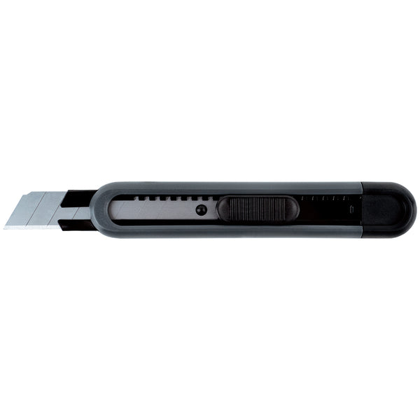 Officemesser Axent 6606-A, mit Metallführungen, Klinge 18 mm, schwarz