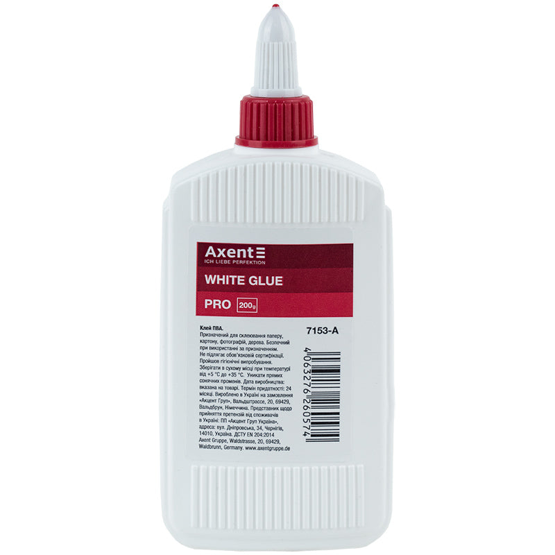 Kleber PVA Axent PRO 7153-A, Spenderkappe, 200 ml