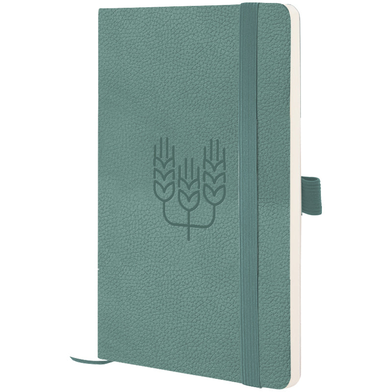 Notebook Axent Partner Soft Skin Spikelets 8616-48-7-A, 125x195 mm, 96 sheets,  squared