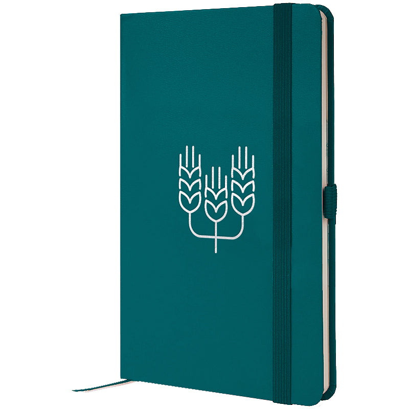 Notebook Axent Partner Spikes 8201-31-6-A, 125x195 mm, 96 sheets,  squared, malachite