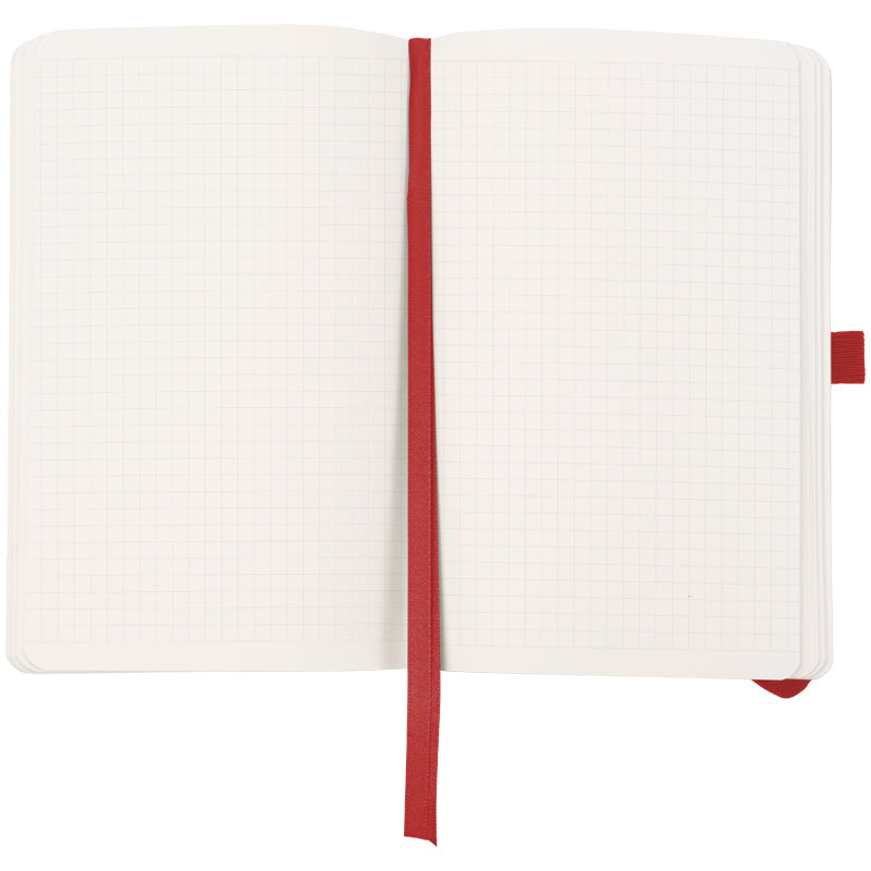Notebook Axent Partner Soft Skin Volya 8616-06-6-A, 125x195 mm, 96 sheets,  squared, red