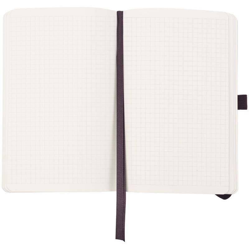 Notebook Axent Partner Soft Skin Volya 8616-01-2-A, 125x195 mm, 96 sheets,  squared, black