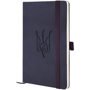 Notebook Axent Partner Soft Skin Volya 8616-02-5-A, 125x195 mm, 96 sheets,  squared, blue